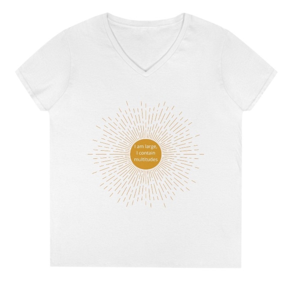 Walt Whitman Poem Quote V Neck Shirt